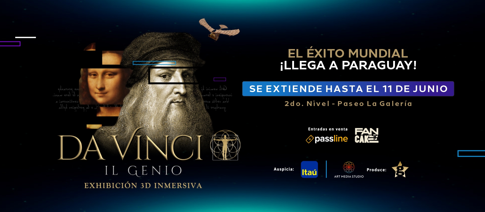 Exposición inmersiva en 3D - Da Vinci